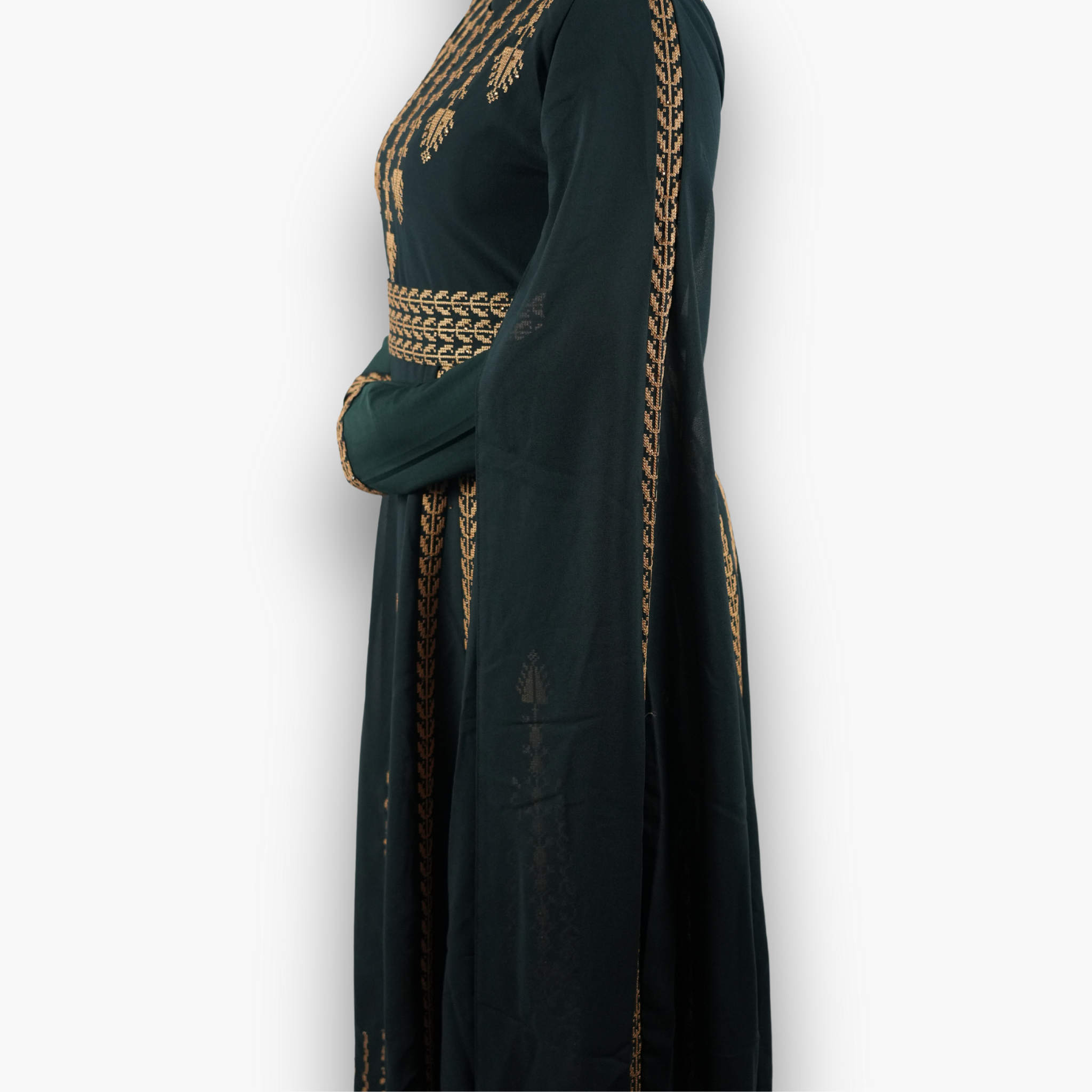 Kleid mit Schulterschleppen